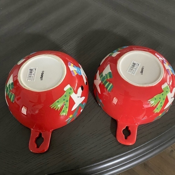 Ganz Christmas Holiday Winter Reindeer Serving Trays and Bowls Set - Picture 8 of 11